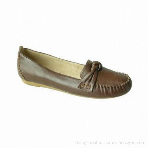 Women's Real Leather Flat Casual Shoe, Comfortable for Office Work, Walking, Various Colors/Designs